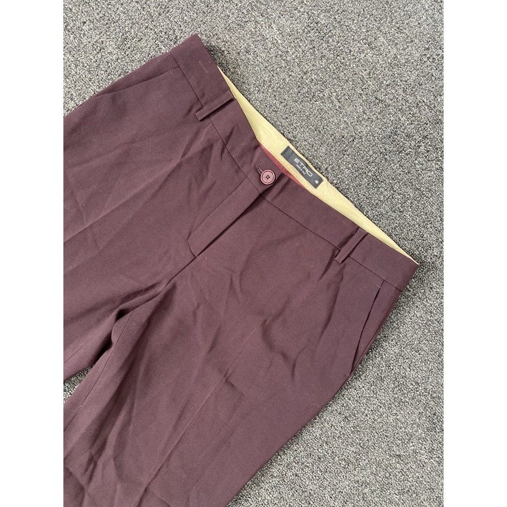 Etro Wool Blend Dress Pants Red Mens EU 48/ US 35x33 Flat Front Chinos Stretch